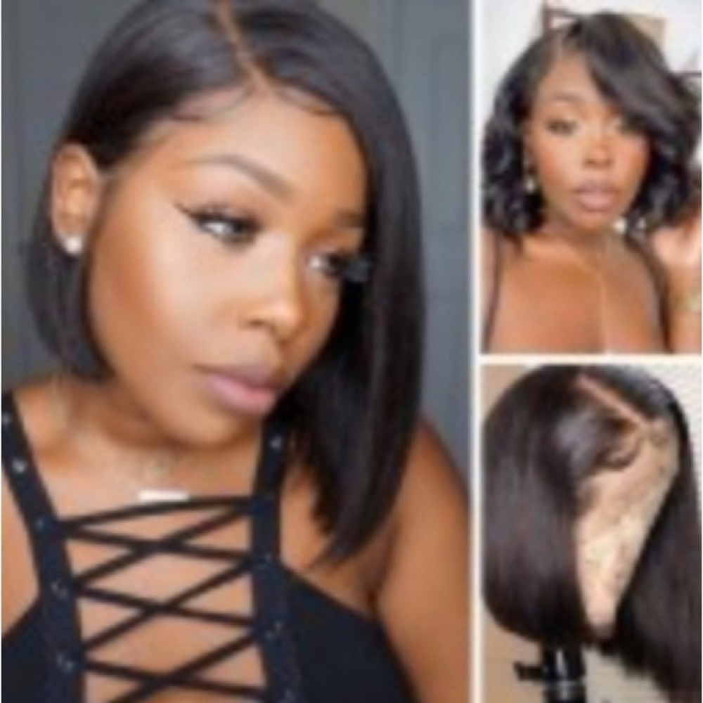Sleek Black Bob Wig